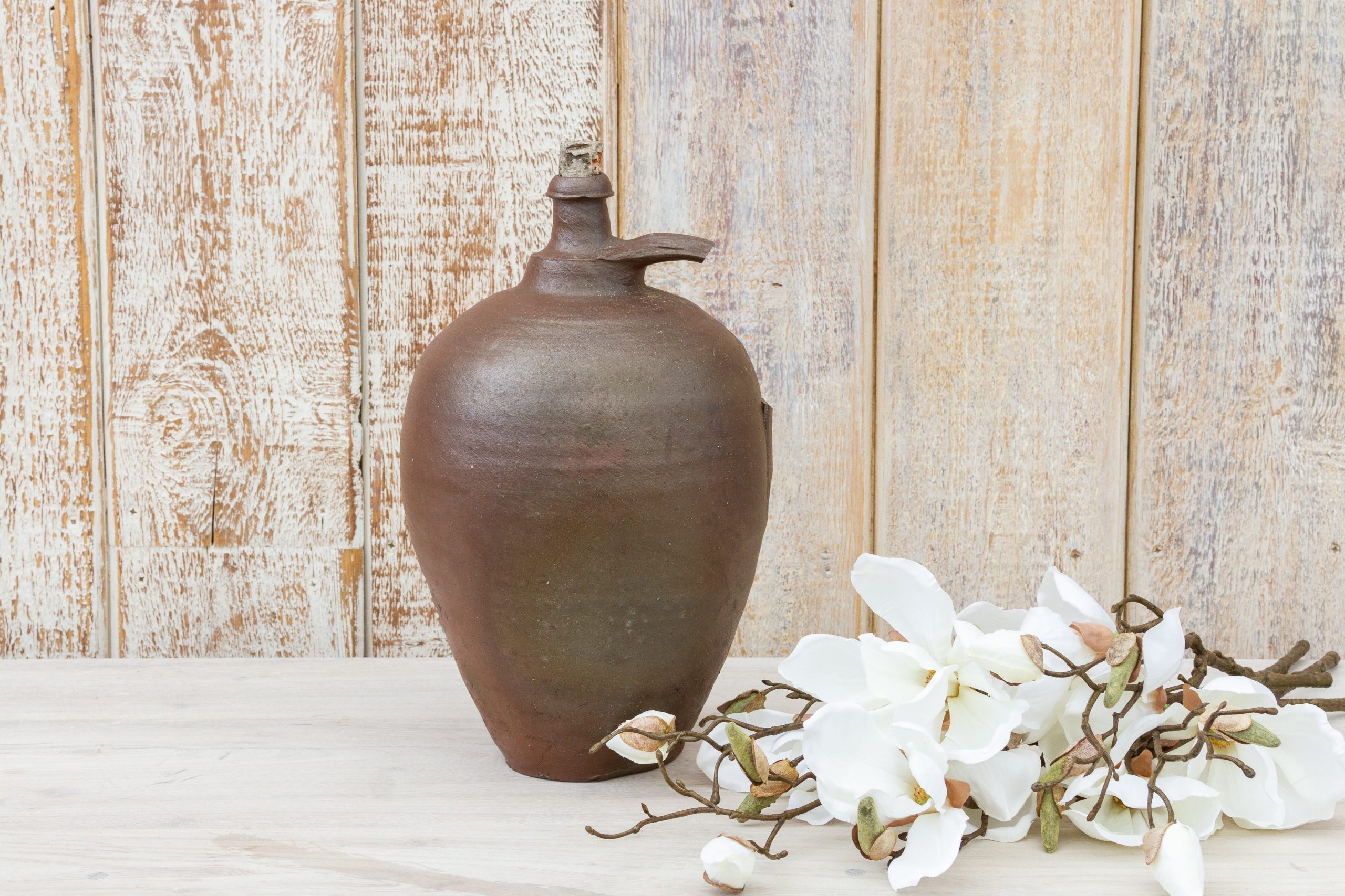 DE-COR | Globally Inspired, French Burnished Clay Wine Jug (Trade)